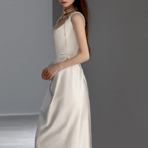 Nueva <span class=keywords><strong>boda</strong></span> Simple Fishtail Restauración Antiguo Simple Salir Hilo Cola pequeñ<span class=keywords><strong>a</strong></span> Nuevo diseño Vestido de noche de alta calidad - Product Image 5