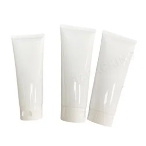 White 20 30 100 Ml 150ml 200ml Facial Cleaner Plastic Soft Cosmetic Packaging Squeeze Lotion Tubes Empty Hand Cream Tube