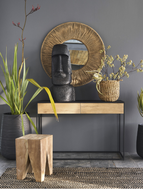 2020 современный промышленный деревянный металлический стол для прихожей/домашний стол с 2 ящиками для гостиной/коммерческой мебели