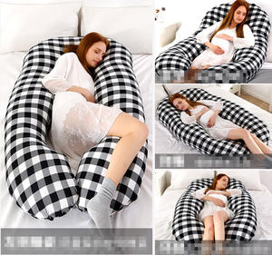 Oreiller de maternité en forme de U pour tout le corps, fourni par le fabricant, oreiller de grossesse confortable en forme de C - Product Image 5