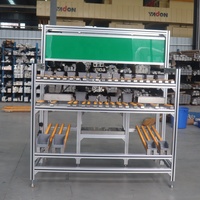 Rail de glisse à rouleaux à gravité pour entrepôt, accessoires industriels robustes pour le déchargement de marchandises