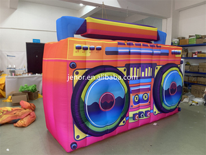 Colorful Lighting <strong>Inflatable</strong> Radio Set Cartoon <strong>Inflatable</strong> Boom Box Recorder for Party Decoration - Product Image 2