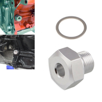 LS1 LS Engine Swap Parts Mâle M16x1.5 à Femelle 1/8NPT Aluminium Capteur de pression d'huile Adaptateur de port pour LS Engine Swap