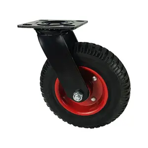 WBD-ruedas de goma de alta resistencia, ruedas industriales de núcleo de acero de 4 ", 5", 6 "y 8", giratoria