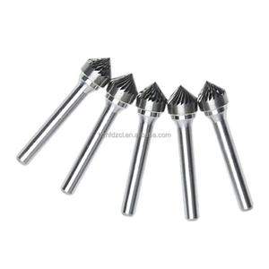 Tipo K Corte Simple/Doble 90. Fresas Rotatorias Cónicas para Pulir, Desbarbar y Cortar - Product Image 1