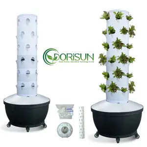 Hochwertige kommerzielle Indoor Aeroponic Garden Vertikale Farm Hydro ponic Plant Grow Tower Garden System Kit zum Verkauf