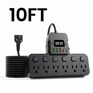 3M 아메리칸 스탠다드 서지 프로텍터 USB 시계 전원 스트립 연장 코드 포트 전기 연장 소켓 (가정용) - Product Image 1