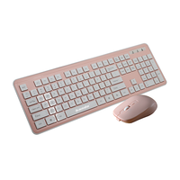 Clavier et souris sans fil de jeu ergonomique mince 2,4 G, chocolat, étanche, taille standard, combo très vendu