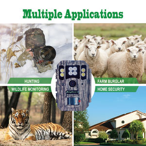 Caméra de <span class=keywords><strong>chasse</strong></span> Boly de haute qualité 56MP 4K avec double flash <span class=keywords><strong>LED</strong></span> blanc <span class=keywords><strong>940nm</strong></span> sans éclat, portée de 100 pieds, capteur CMOS pour photos nocturnes - Product Image 4