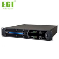Amplificateur de puissance de classe D 2 canaux EGT KC600 600W avec facteur de amortissement 223, amplificateur audio professionnel pour montage en rack pour enceintes PA DJ