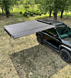 Auvent latéral de voiture, Tente latérale de voiture, Abri de camping extérieur pour 3-5 personnes, Abri de camping gonflable pour 3-5 personnes, Auvent rond pour voiture pour le voyage autonome - Product Image 4