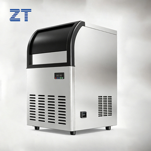 Ice Maker Machine Home and Business 90kg Stainless Steel <b>Cube</b> Making Machine Automatic Industrial Restaurant Bar Fridge - Product Image 1