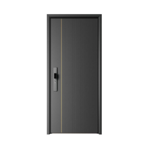 Conception personnalisée de porte de sécurité en aluminium Porte d'entrée blindée Portes de sécurité en acier pour maison familiale - Product Image 3