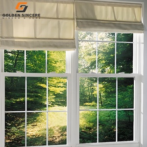 Fenêtre à guillotine double décorative en aluminium GS pour le salon - Product Image 2