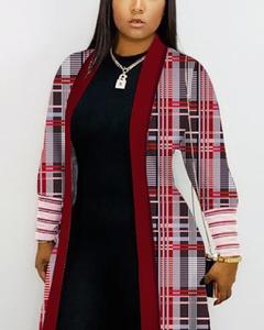 À la mode automne manteaux pour dames Cardigan femmes impression à manches longues tricoté Cardigan pull Long <span class=keywords><strong>manteau</strong></span> pour les femmes - Product Image 5