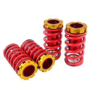 Kit de suspension fileté Poyracing avec support supérieur en aluminium rouge pour Honda Civic 88-00 – Système de réglage des amortisseurs - Product Image 2