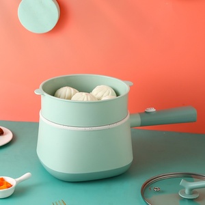 Mini cuiseur à soupe à riz électrique 2L ménage et RV marmite à vapeur multifonctionnelle avec couvercle en céramique contrôle mécanique - Product Image 2