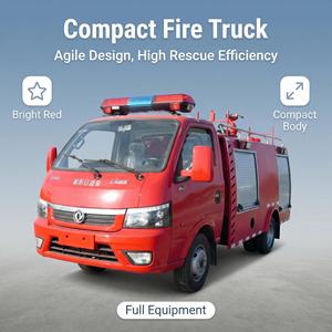 Nouveau <span class=keywords><strong>camion</strong></span>-citerne à eau diesel Dongfeng 1 tonne rouge vif 4x2, mini-citerne à eau, <span class=keywords><strong>camion</strong></span> de pompiers - Product Image 6