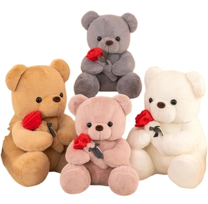 Oso de Peluche con Flores, Animales de Peluche, Regalos Promocionales al por Mayor, Decoración de <span class=keywords><strong>Ramos</strong></span>, Juguetes de Peluche - Product Image 6
