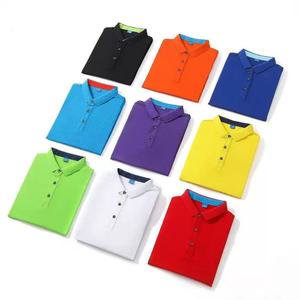 Camisetas de Golf Lisas de Alta Calidad para Hombre, con Logotipo Personalizado, Patrón Sólido, Tejido de Poliéster/Algodón, Logotipo Bordado, Manga Corta - Product Image 5