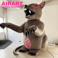 Souris gonflable de haute qualité pour les décorations d'événements zoologiques, souris géante gonflable en peluche personnalisée