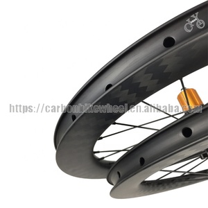 20 pouces 451 roues en carbone 50mm X 25mm roues de vélo pliables frein à disque 11 vitesses roues de vélo pliantes en carbone 20" - Product Image 5