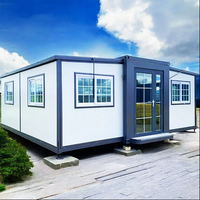 Maison conteneur préfabriquée extensible pour usage hôtelier et villier, multifonctionnelle, respirante, écologique, en acier haute résistance, modulaire