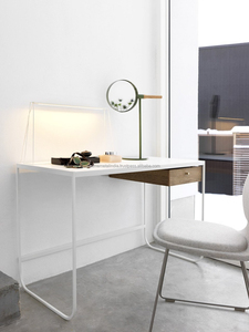 Espejo de escritorio Metal niquelado espejo de tocador cosmético exclusivo decoración del hogar trípode Base artículos de tocador espejo herramientas de maquillaje - Product Image 4