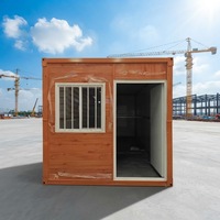 Maison conteneur pliable préfabriquée de 20 pieds, assemblage rapide, bureau de chantier portable et hébergement pour travailleurs, hôtel, villa