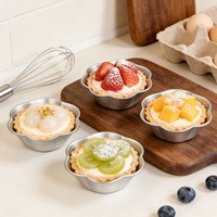 Moule à mini-gâteaux hexagonal en alliage d'aluminium de qualité alimentaire, antiadhésif, écologique et réutilisable, pour muffins DIY, vente en gros
