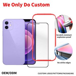 Verre trempé HD personnalisé pour iPhone 12, protection d'écran en verre trempé ultra fin pour iPhone 12 Mini - Product Image 1