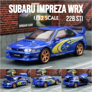 Mô hình xe mô phỏng Impreza <span class=keywords><strong>WRX</strong></span> 2025-04-CY 1:32, chất liệu hợp kim, có đèn và âm thanh, giảm xóc bốn bánh, kéo lùi, sáu cửa - Product Image 2