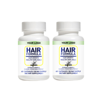 Capsules de formule capillaire OEM avec multivitamines, ingrédients naturels de qualité supérieure pour la croissance des cheveux, favorisent la santé des cheveux et de la peau