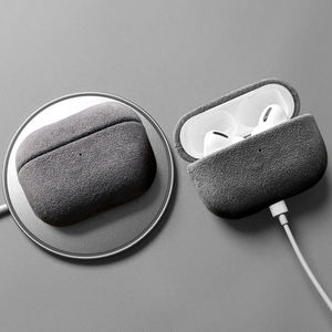 Funda de cuero de lujo de color puro para Airpods Pro 2nd 2nd 2 3 Generation Wireless TWS es Funda protectora para <span class=keywords><strong>Max</strong></span> para Airpods - Product Image 1