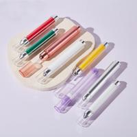 Bouteille vide cylindrique à pompe pour crème contour des yeux, 5ml, 10ml, 15ml, avec logo personnalisé, emballage à découpe ultrasonique, sérigraphie
