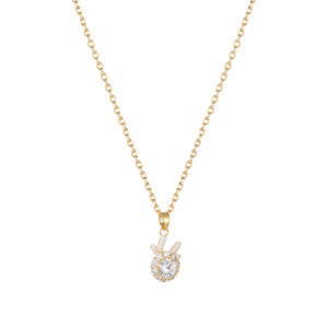 Muyu Dragon Zodiac Necklace With Rotating Horns Pave Setting Zinc Alloy For Gift - Product Image 5