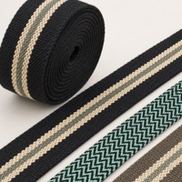 Sangle en tissu jacquard Deepeel RD225 de 38 mm de large, mélange de nylon et de coton écologique, pour ceinture de sac à dos, accessoires de bricolage, artisanat
