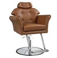 Master Barber Chair Rolling Swivel Styling Muebles de corte de pelo para salones Spas Escuelas Hoteles con función de masaje