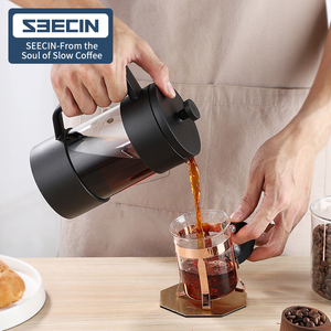 2021 Amazon Top Seller French Press Set Portable Borosilicate Glass Cafetiere French Press 350Ml