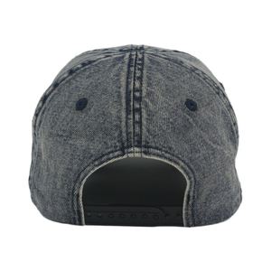 Blank Custom Logo Washed Denim Cap Vintage Dad Hat With <b>Strap</b> <b>Buckle</b> - Product Image 3