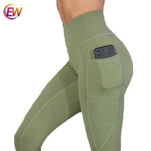 Personnalisé Bambou Blanc Pantalon De Yoga Leggings Avec Conception De Maille - Product Image 4