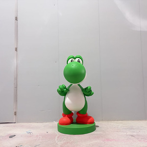 Estatua de <span class=keywords><strong>Yoshi</strong></span> de Fibra de Vidrio Personalizada, Escultura de Resina de Tamaño Real, Decoración de Jardín para Exteriores - Product Image 4