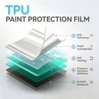 Film de protection de peinture de carrosserie automobile en TPU transparent haute densité, auto-réparateur, anti-rayures, facile à installer