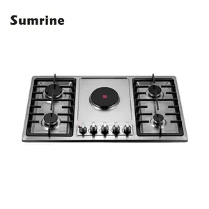 Gas and electric stove cook top 5 burner gas cooker fashion attractive design hob gas cooktops