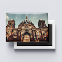Großhandel Maßgefertigter Hochwertiger Werbeartikel Deutschland Landemagnet 80*53 Foto Touristen-Souvenir Blech-Kühlschrankmagnet