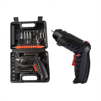 Ensemble de tournevis électrique double usage pour la maison, 47 pièces, vitesse variable, mini perceuse sans fil et perceuse à percussion, étui rigide personnalisable, support OEM