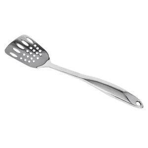 Kitchen Cooking Utensils Accessories Stainless Steel Metal Wide Slotted Turner Stainless Steel Fish Spatula