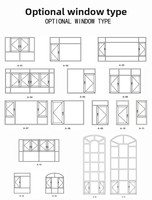 Ventana Abatible de Aleación de Aluminio Insonorizada e Impermeable con Triple Vidrio Aislante y Función Antipolvo para Uso Comercial y Residencial