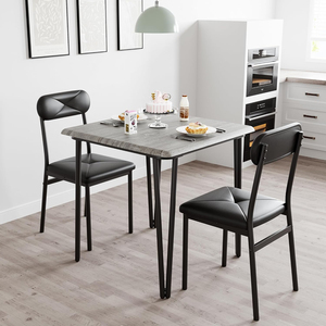 <strong>Small</strong> <strong>Kitchen</strong> Dining <strong>Table</strong> Set <strong>for</strong> <strong>2</strong> <strong>Kitchen</strong> <strong>Table</strong> and Chairs Set of <strong>2</strong> 3 Pieces Dining Room <strong>Table</strong> Set with <strong>2</strong> Upholstered Chairs - Product Image 1