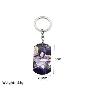 <b>Anime</b> Luffy Robin Wanted Cartoon Stainless Steel UV Printing <b>Keychain</b> Steel Key Chain Rings Backpack Pendant DIY Crafting Gifts - Product Image 6